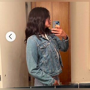 Gap Denim Vintage Style Factory Faded Fall Trucker Jean Jacket | XS